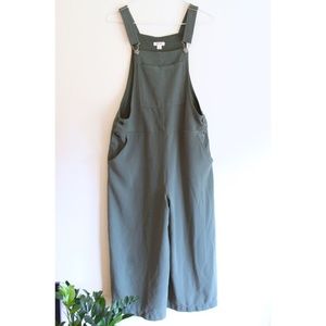 Xhilaration Sage Green Wide Leg Overalls
